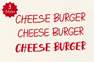 Cheese Burger Handwriting Font