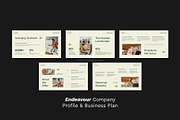Cream Green Modern Company Profile, a Presentation Template by Claymoon Lab (Thumbnail 3 of 4)