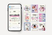 Podcast Instagram Templates, a Social Media Template by Anna Design Studio (Thumbnail 5 of 11)