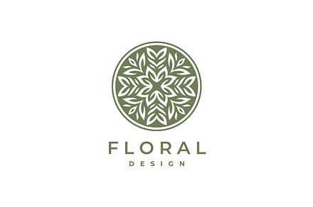 Floral Pattern Logo Design