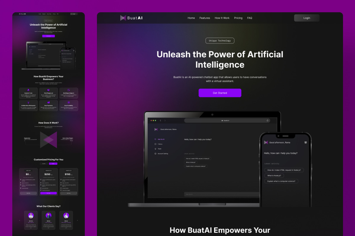 Artificial Intelligence Landing Page, a Landing Page Template by UICreative (Photo 2 of 4)