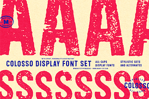 Colosso Display Font Collection