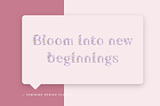 Feminine Spring Floral Display, a Sans Serif Font by Gookkis Studio (Thumbnail 2 of 13)