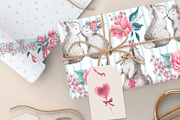 Valentine bunny kit, an Animal Illustration by Funnystore (Thumbnail 11 of 14)