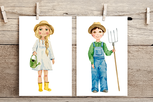 Little Farmers Watercolor Set