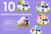 Online Communication Illustration, an Illustration by baii09 (Thumbnail 1 of 4)