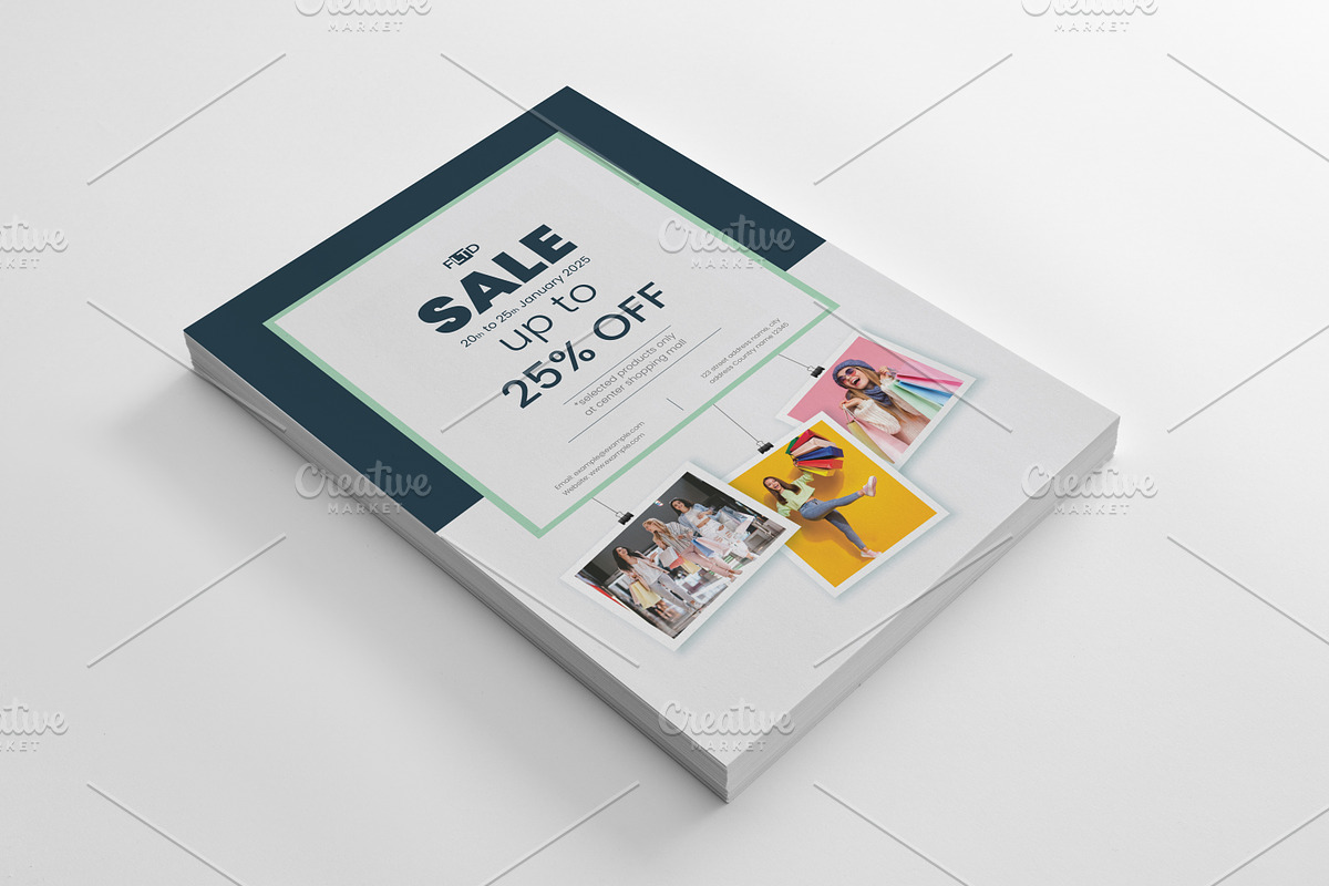 Sale Flyer Template, a Flyer Template by Cristal Pioneer (Photo 3 of 5)
