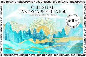 Celestial Landscape Abstract Creator
