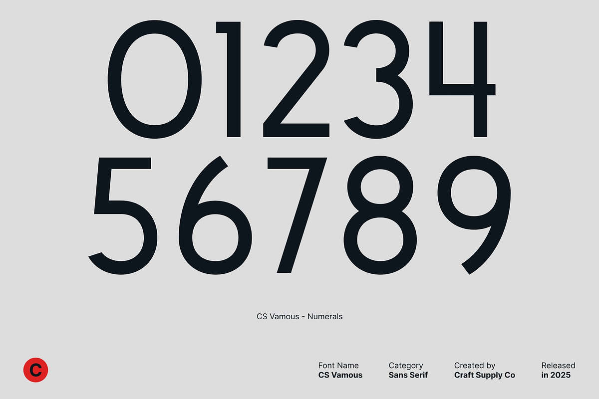 CS Vamous – Modern Sans Serif, a Sans Serif Font by Craft Supply Co. (Photo 4 of 8)