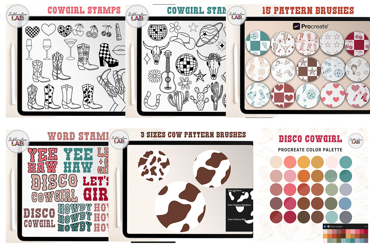 Western Procreate Bundle Brushes, a Brush Add-On by Brush Lab (Photo 7 of 9)