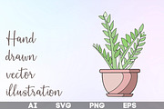 Potted Plants SVG Bundle, a Graphic by KostaDigitalArt (Thumbnail 3 of 10)