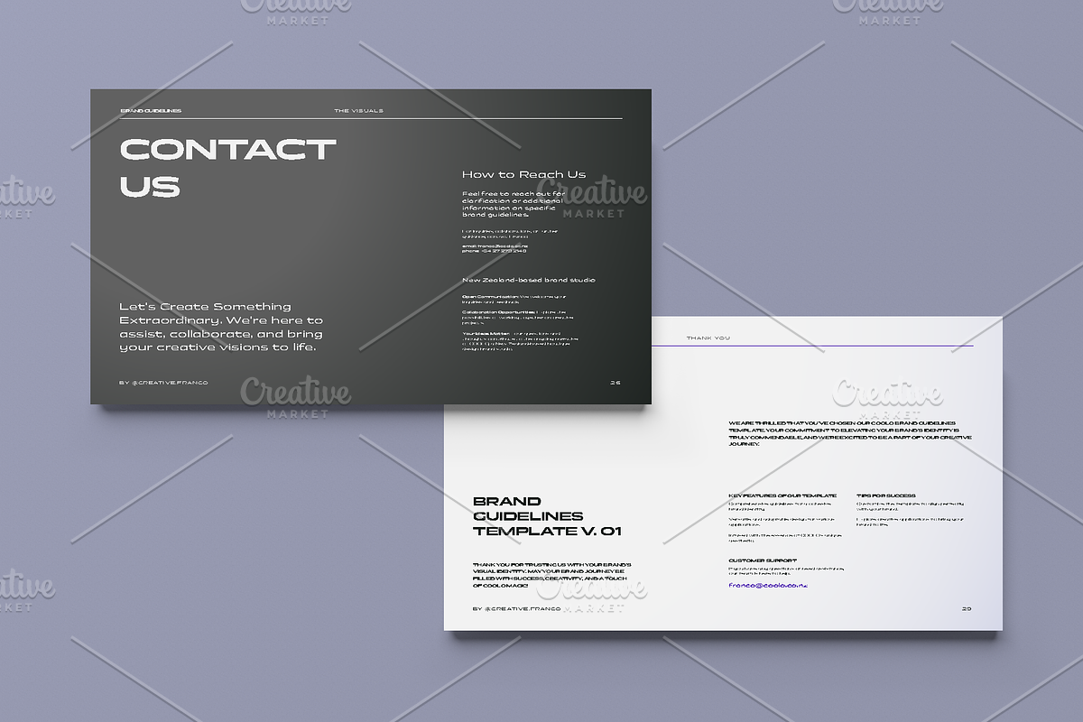 COOLO  Brand Guidelines Template, a Presentation Template by @creative.franco (Photo 7 of 9)