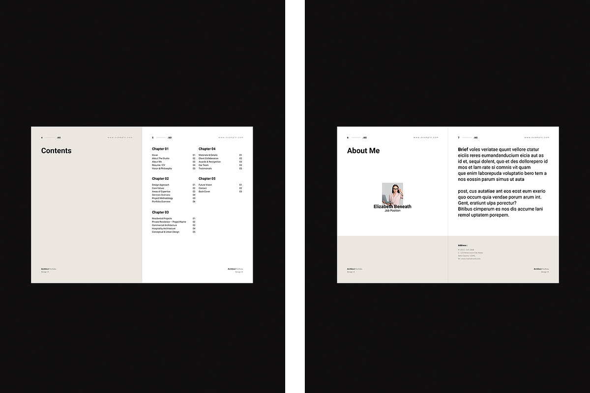 Architecture Portfolio Template, a Brochure Template by TemplateFolio-Shop (Photo 5 of 25)