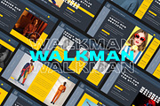 WALKMAN Google Slide Template, a Presentation Template by GridlineType (Thumbnail 1 of 9)