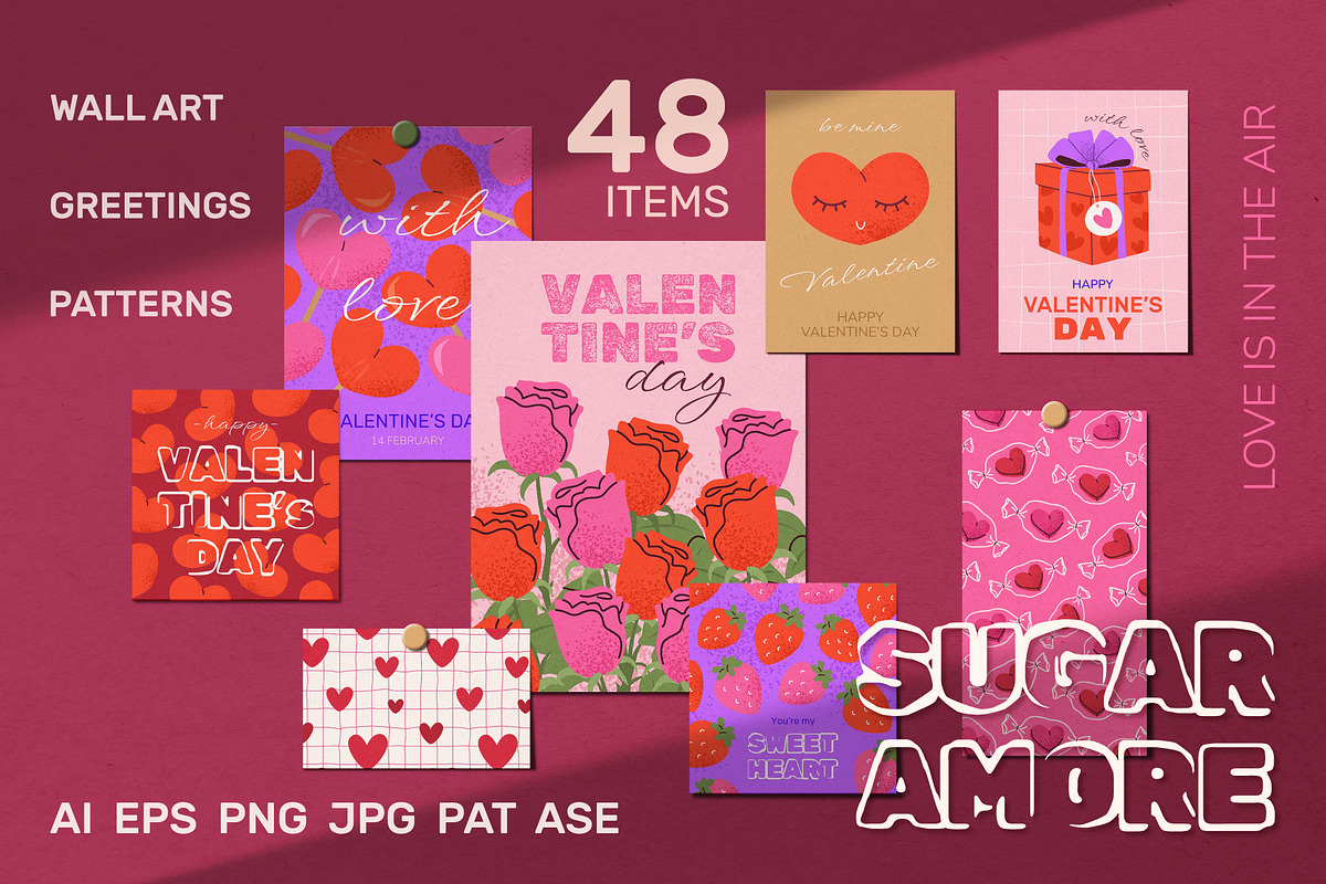 SUGAR AMORE WallArt and Greetings, a Background Graphic by IuliiaSavko (Photo 1 of 11)