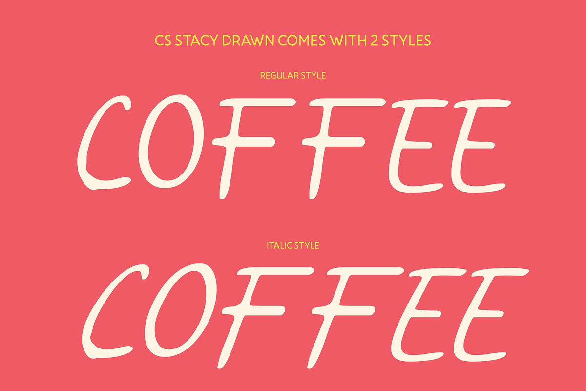 CS Stacy Drawn, a Handwritten Font by Craft Supply Co. (Photo 4 of 8)