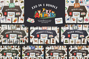 Animals Montessori Cards Bundle, an Education Illustration by Pix Cafe (Thumbnail 1 of 12)