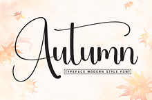Autumn | Script Font
