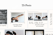 250 Social Yoga Instagram Canva, a Social Media Template by VeliusCreativeStudio (Thumbnail 3 of 9)