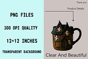 Watercolor Halloween Coffee Clipart, an Illustration by SVGArt (Thumbnail 5 of 8)