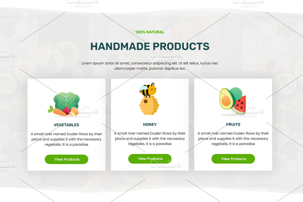 Organic Farm Food Elementor Template, a WordPress Template by HasnainDEV (Photo 4 of 7)