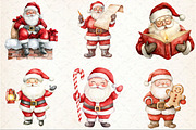Christmas Santa Claus Clipart, an Illustration by Rose Art (Thumbnail 3 of 7)