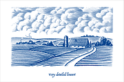 6 Rustic Landscape engravings, a Food Illustration by Arthur Balitskiy (Thumbnail 3 of 4)