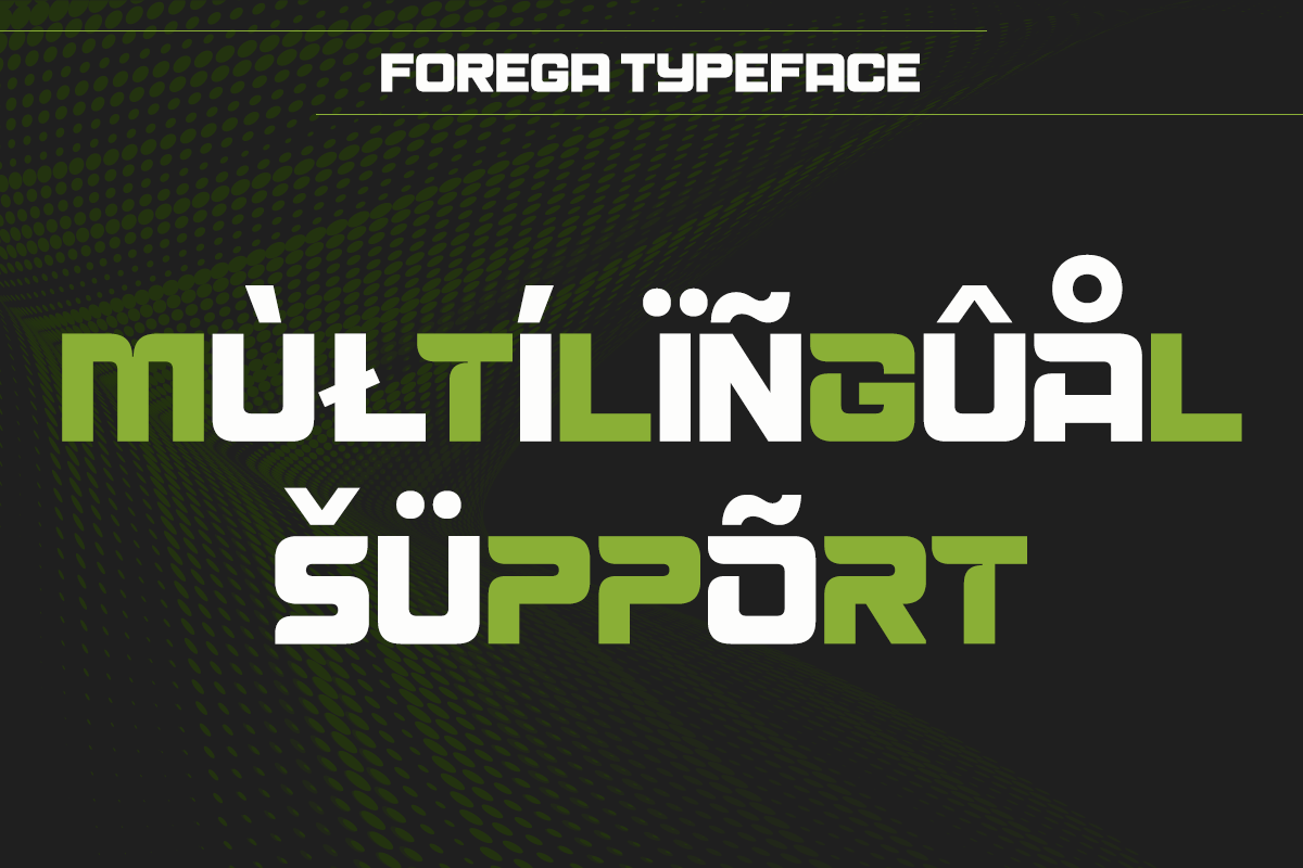 Forega Sport - Branding Sports Font, a Sans Serif Font by Say Studio (Photo 9 of 9)