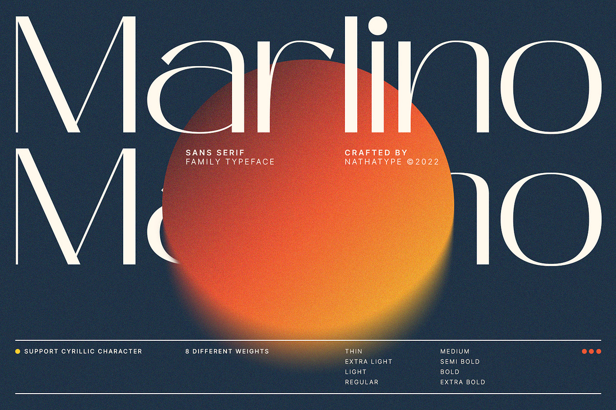 Marlino (Updated), a Sans Serif Font by Nathatype (Photo 1 of 9)