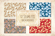 Vintage frames & seamless background, a Decorative Illustration by Astarta (Thumbnail 3 of 4)