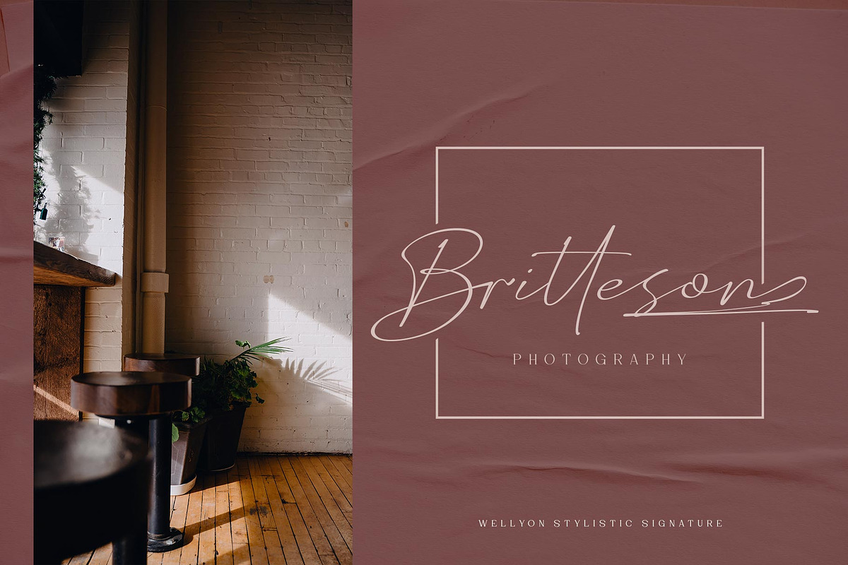 Wellyon Script signature, a Script Font by alit design (Photo 4 of 15)