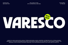 Varesco - Heavy Bold Sans Serif Font