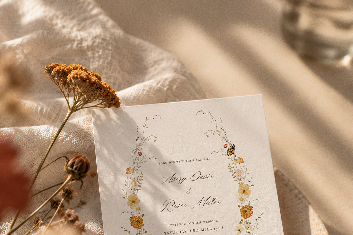Autumn Watercolor Wildflower Garden, a Seasonal Illustration by Altea Design Studio (Photo 2 of 14)