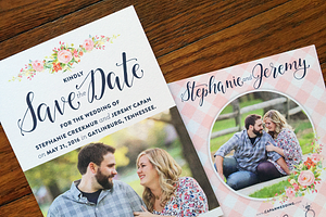 Hand Lettered Save The Date Phrase