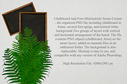Retro Chalkboard and Fern creator, a Product Mockup by Letter Elfa Studio (Thumbnail 4 of 7)