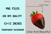 Watercolor Chocolate Strawberry Clip, an Illustration by SVGArt (Thumbnail 7 of 7)