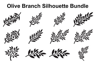 Olive Leaf Silhouette Collection