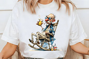 Funny Beer Drinking Grandpa Clipart, an Illustration by designcity5 (Thumbnail 3 of 5)