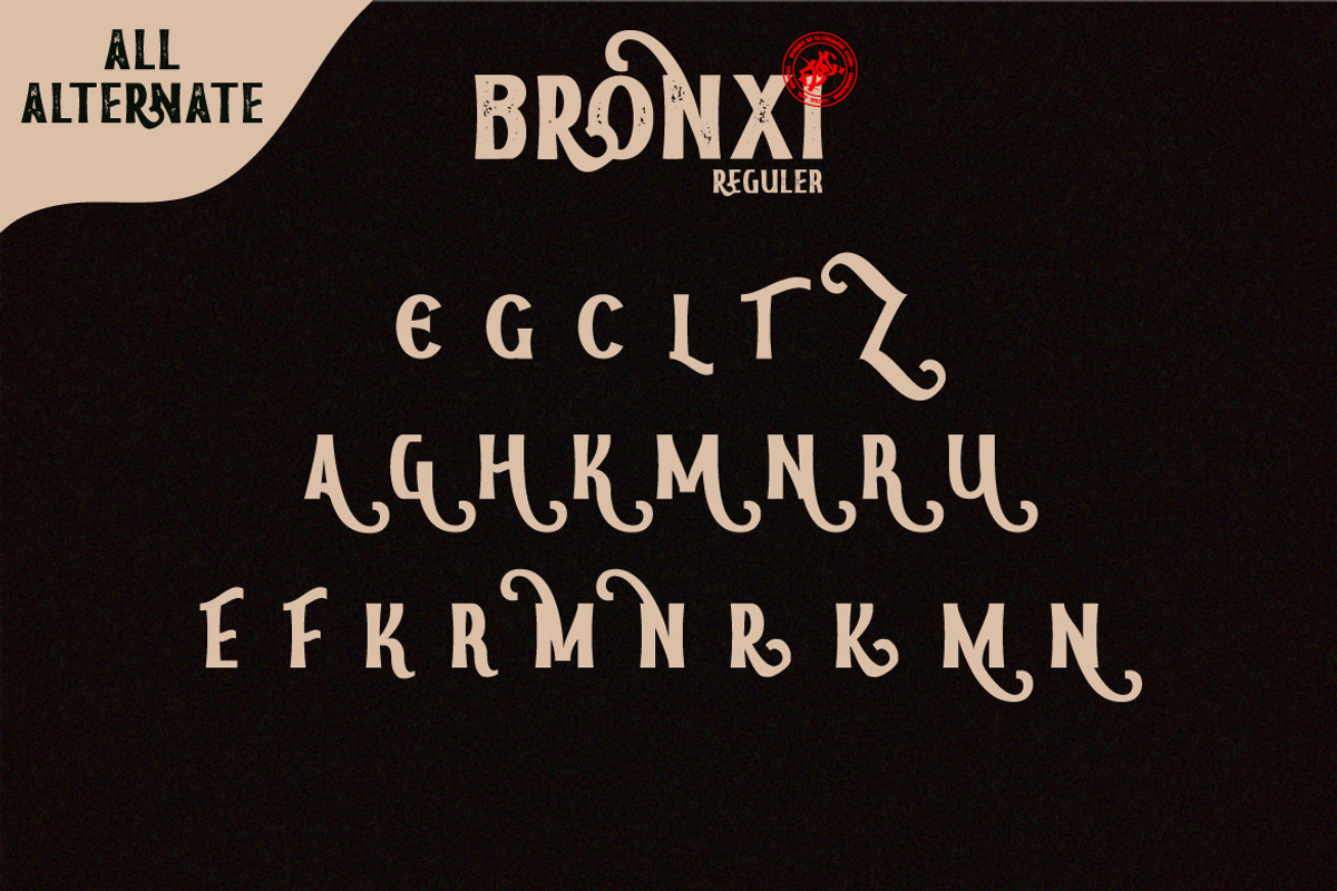 Bronxi - A Vintage Sans Serif Fonts, a Script Font by Vava Aryanto (Photo 10 of 16)