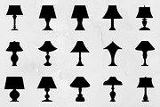 Lamp Silhouette SVG, a Technology Illustration by newminddesign (Thumbnail 1 of 3)
