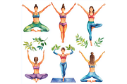 Prompt Yoga Clipart, a Person Illustration by Creative design (Thumbnail 5 of 7)
