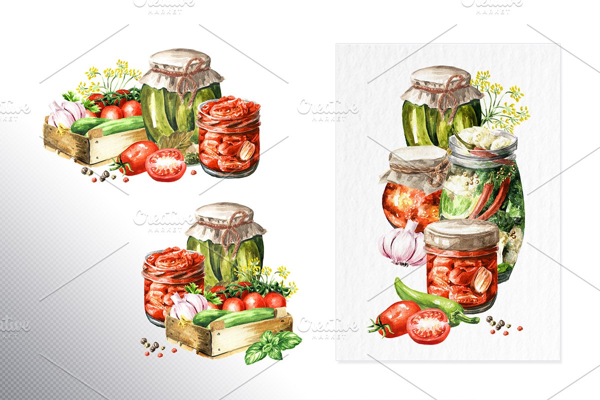 Homemade. Organic, a Food Illustration by Daria Ustiugova (Photo 5 of 12)