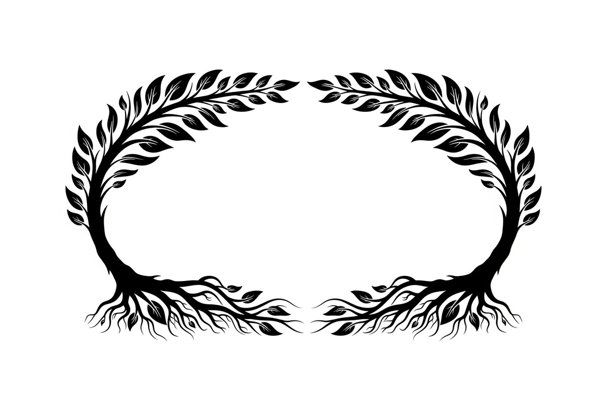 Nature Wreath Frame Vector Bundle, an Illustration by jahid234 (Photo 41 of 51)