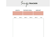 Monthly Budget Tracker, a Stationery Template by Brand Your Biz Co. (Thumbnail 7 of 10)