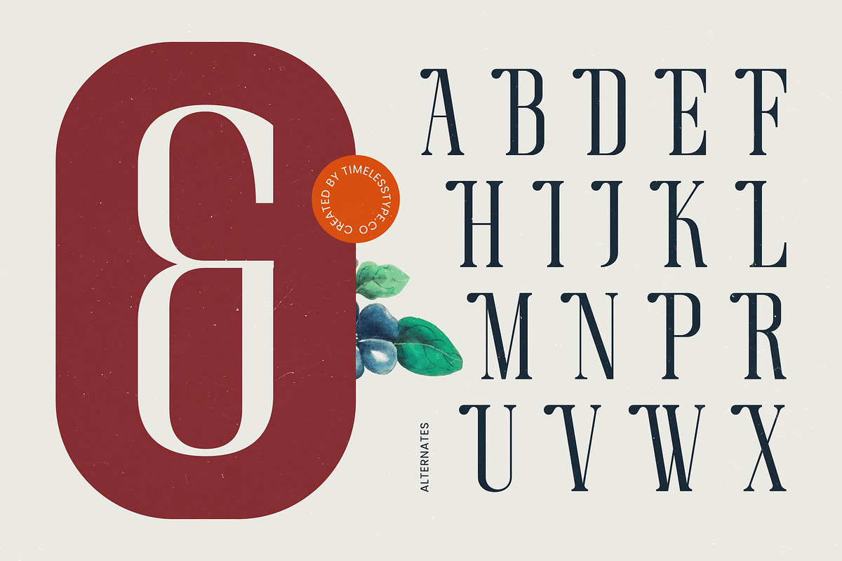 Broswick Bold Tall Display Serif, a Serif Font by timelesstype.co (Photo 8 of 20)