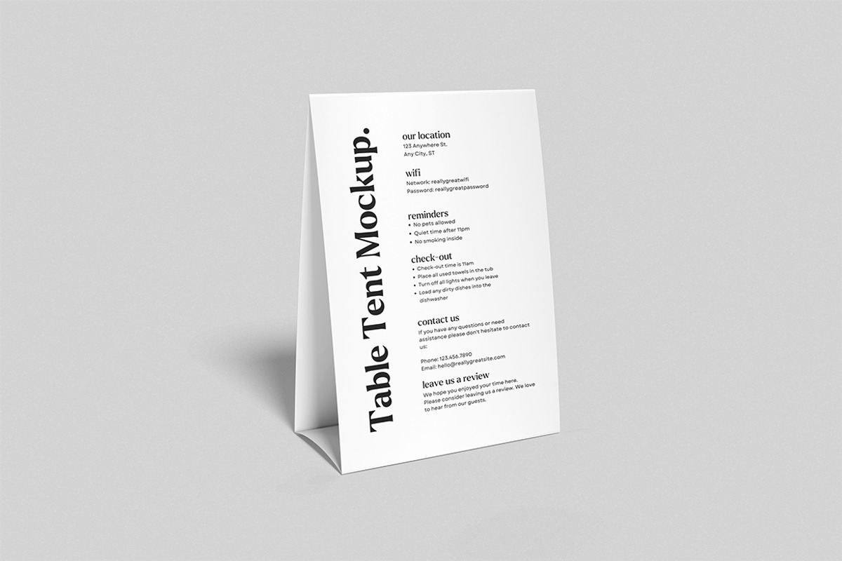 Tablet Tent Mockup, an Advertising Mockup by swsi-studio (Photo 5 of 5)