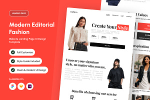 Zephyra - Editorial Fashion Landing, a Landing Page Template by productype1