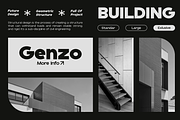 Genzo - Modern Sans Serif Typeface, a Sans Serif Font by MaikoHatta (Thumbnail 9 of 10)