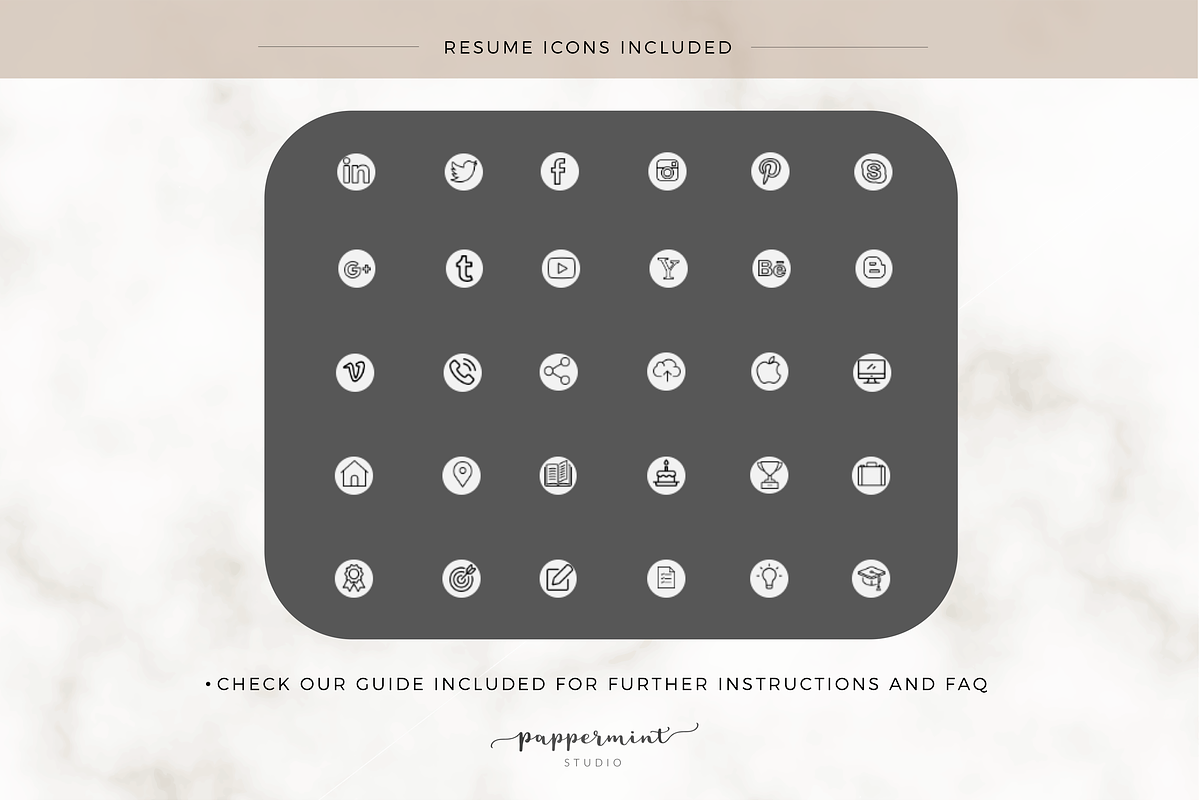 RESUME Template - Cover Letter WORD, a Resume Template by PAPPERMINT RESUME STUDIO (Photo 6 of 7)