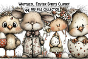 Whimsical Easter Spring Clipart, an Illustration by Dream Creation (Thumbnail 1 of 5)